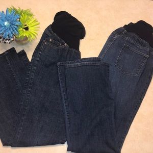 Duo Maternity Jeans Two Pair Lot Size XL